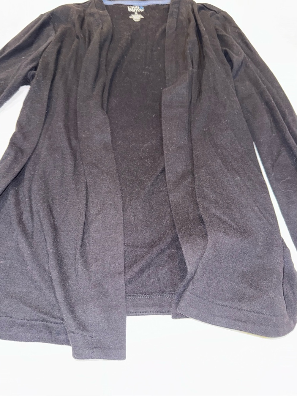croft & barrow Black Open-Front Women's Cardigan